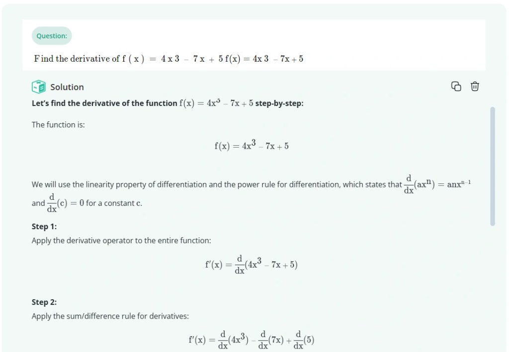 calculus problem solved by AllMath